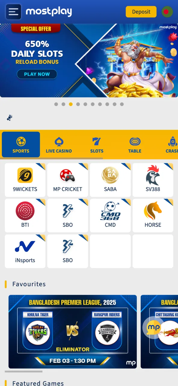 MostPlay is popular as a reliable betting platform in Bangladesh.
