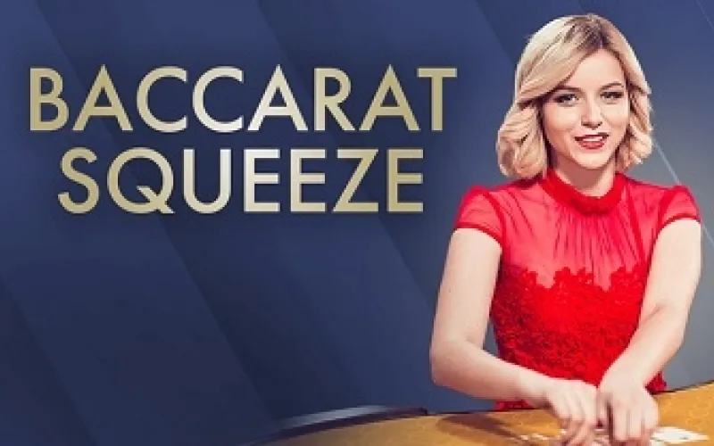Experience the thrill of Baccarat Squeeze at MostPlay, revealing cards slowly.