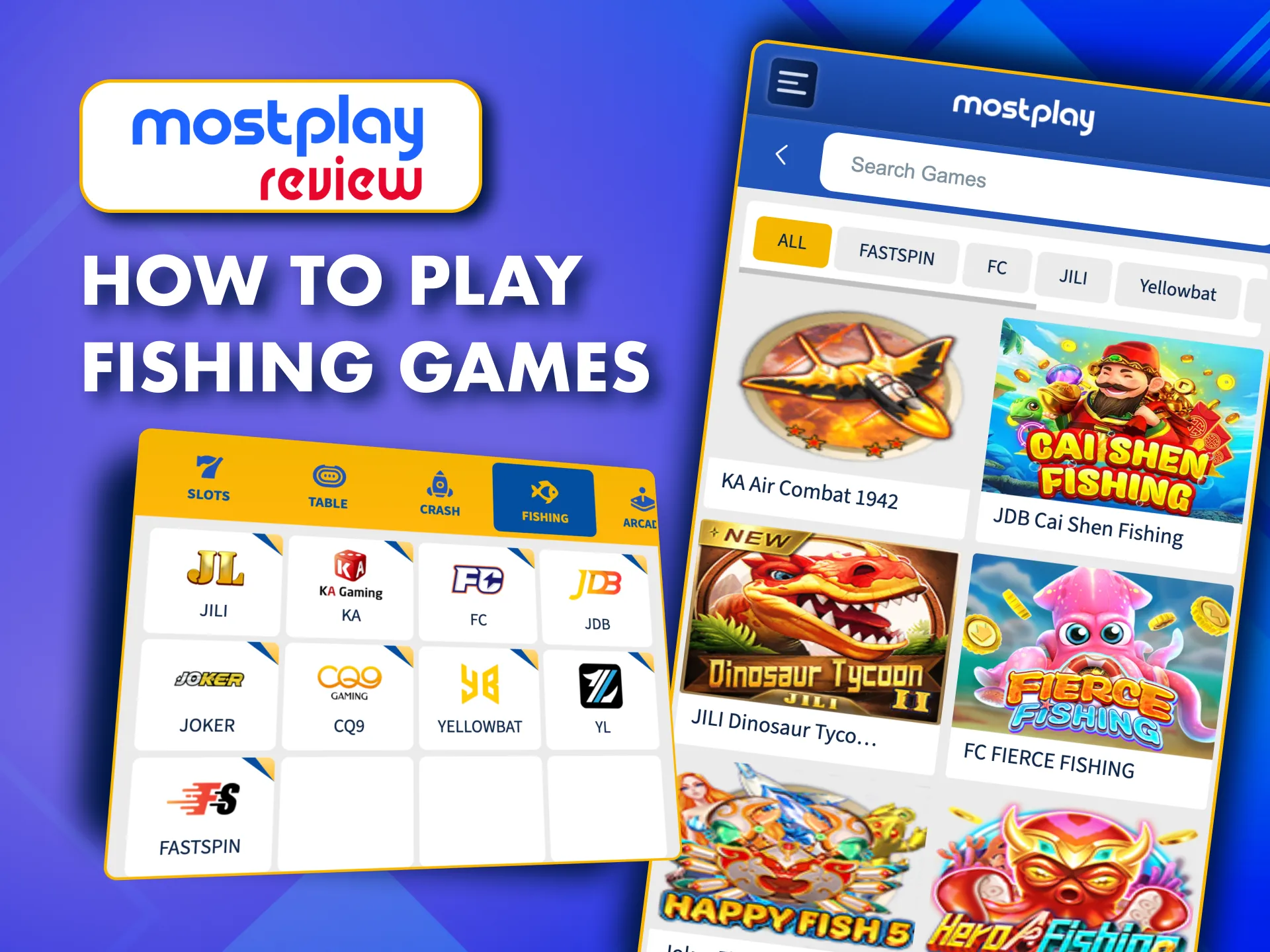 At MostPlay play fishing games easily with our detailed instructions.