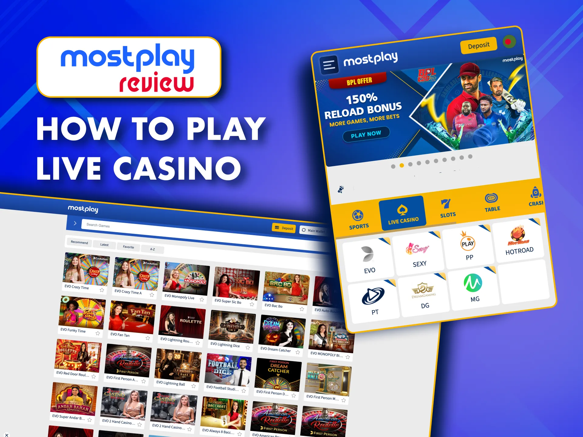 Start playing at MostPlay Live Casino: guide for Bangladeshi players.