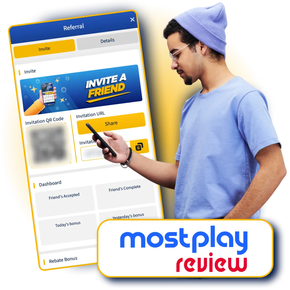 MostPlay referral code is unlimited referrals, unlimited rewards.
