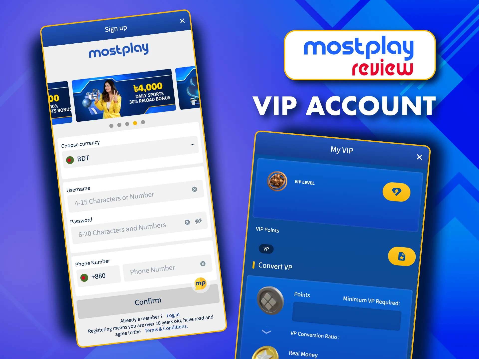 MostPlay VIP Login, become a member with ease.