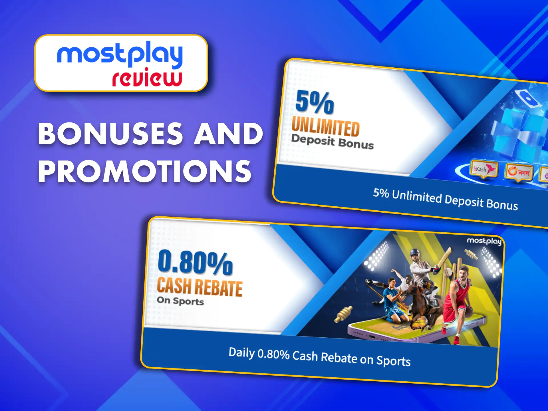 Join MostPlay and get daily cash rebates when you bet on football.